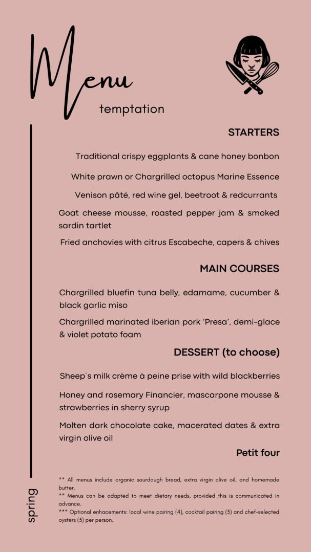 menú exclusivo, chef privado, propuesta gastronómica, catering, experiencias gastronómicas, menú degustación, sevilla, cádiz.