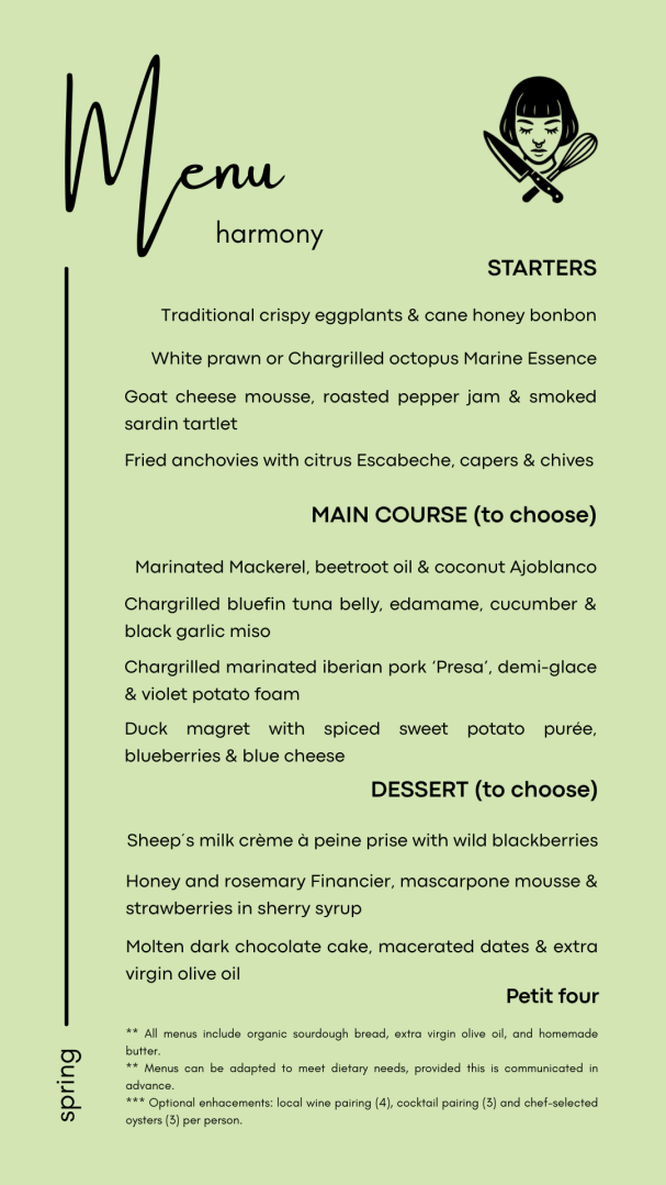 menú exclusivo, chef privado, propuesta gastronómica, catering, experiencias gastronómicas, menú degustación, sevilla, cádiz.